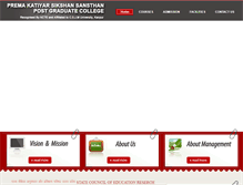 Tablet Screenshot of premakatiyarcollegepk.org